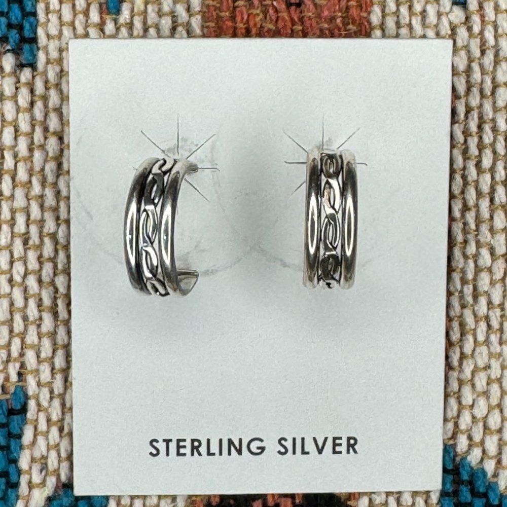 Sterling Silver Hoop Earrings